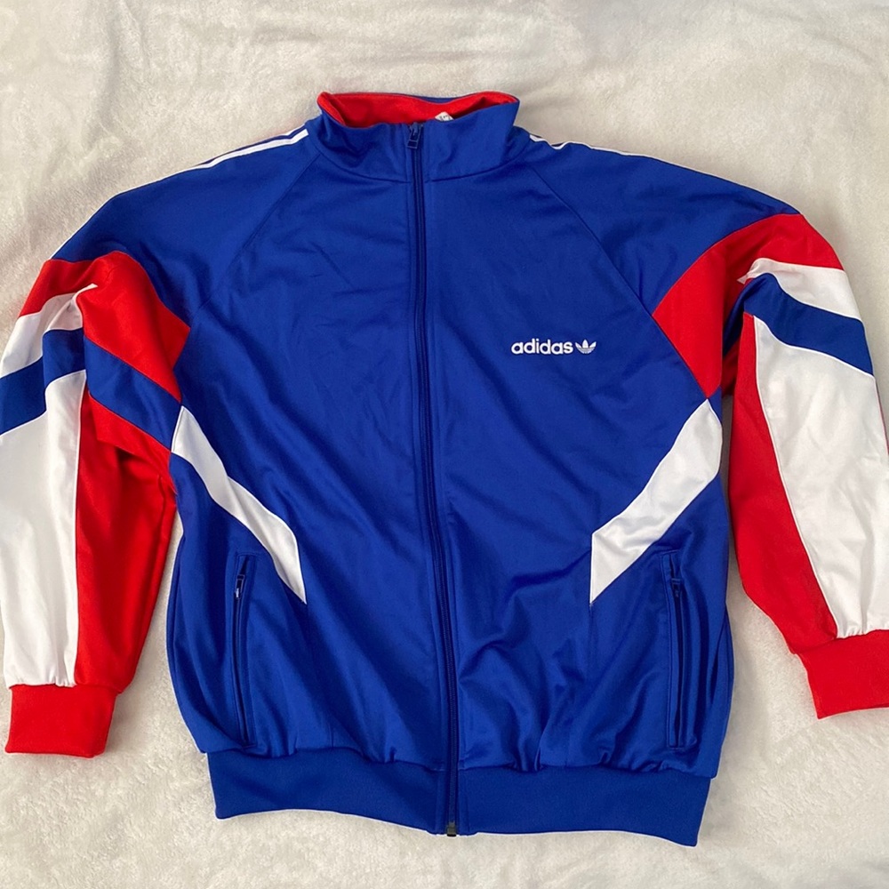 Adidas Red White and Blue Track jacket